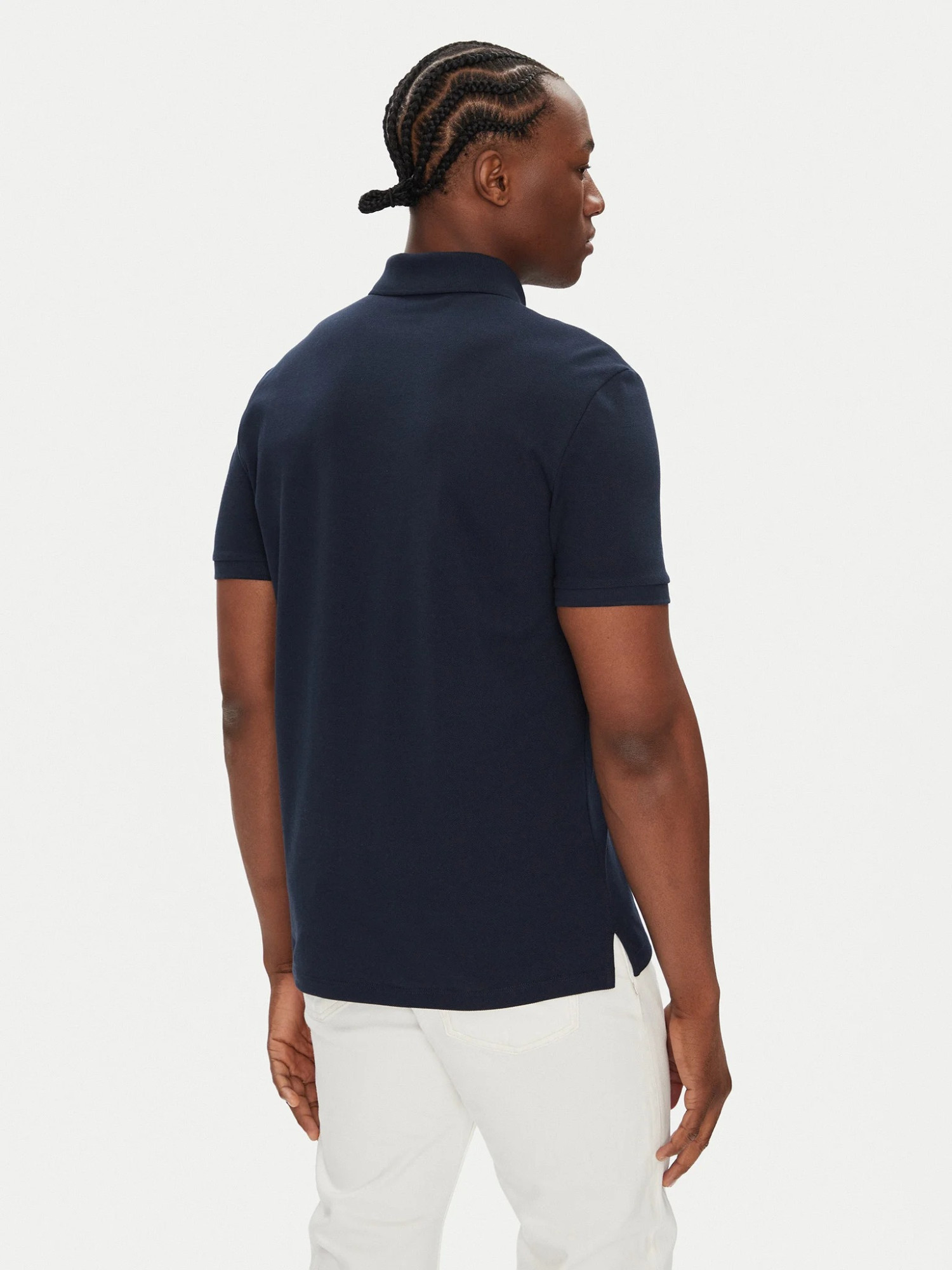 detail   Calvin Klein pánske tmavo modré polo tričko