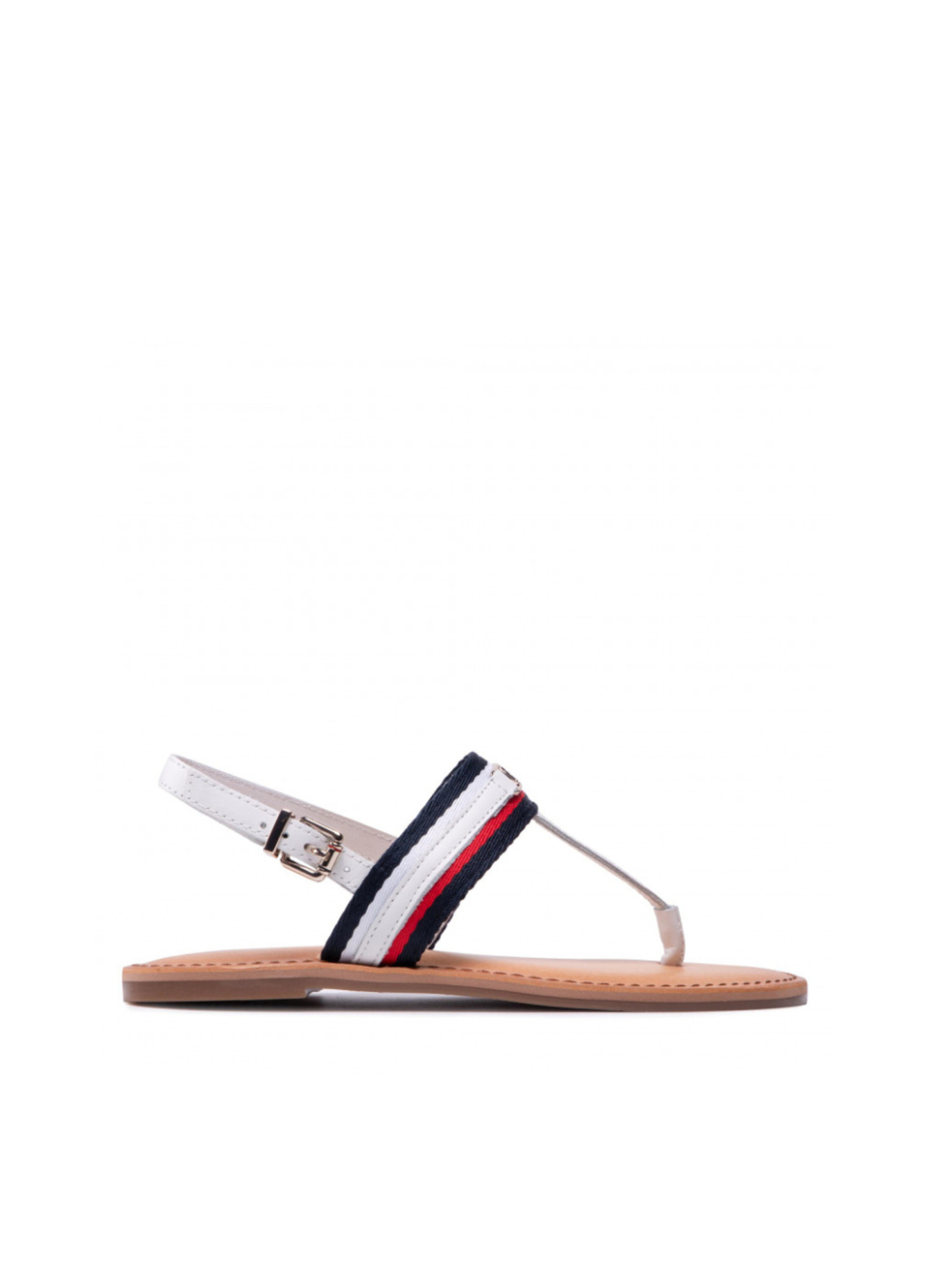detail Tommy Hilfiger dámske biele sandále