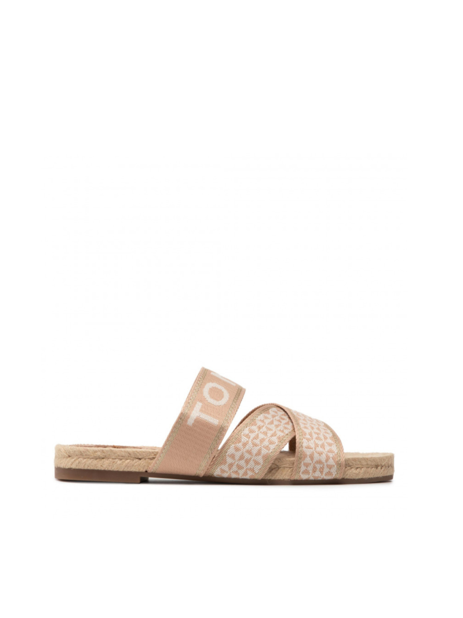 detail Tommy Hilfiger dámske krémové šľapky