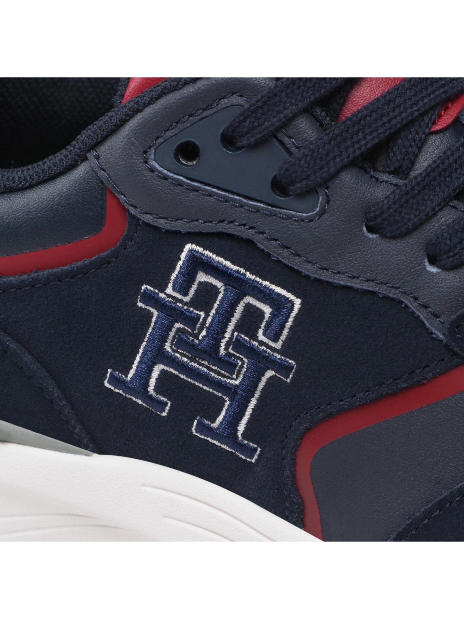 detail Tommy Hilfiger pánske tmavo modré tenisky