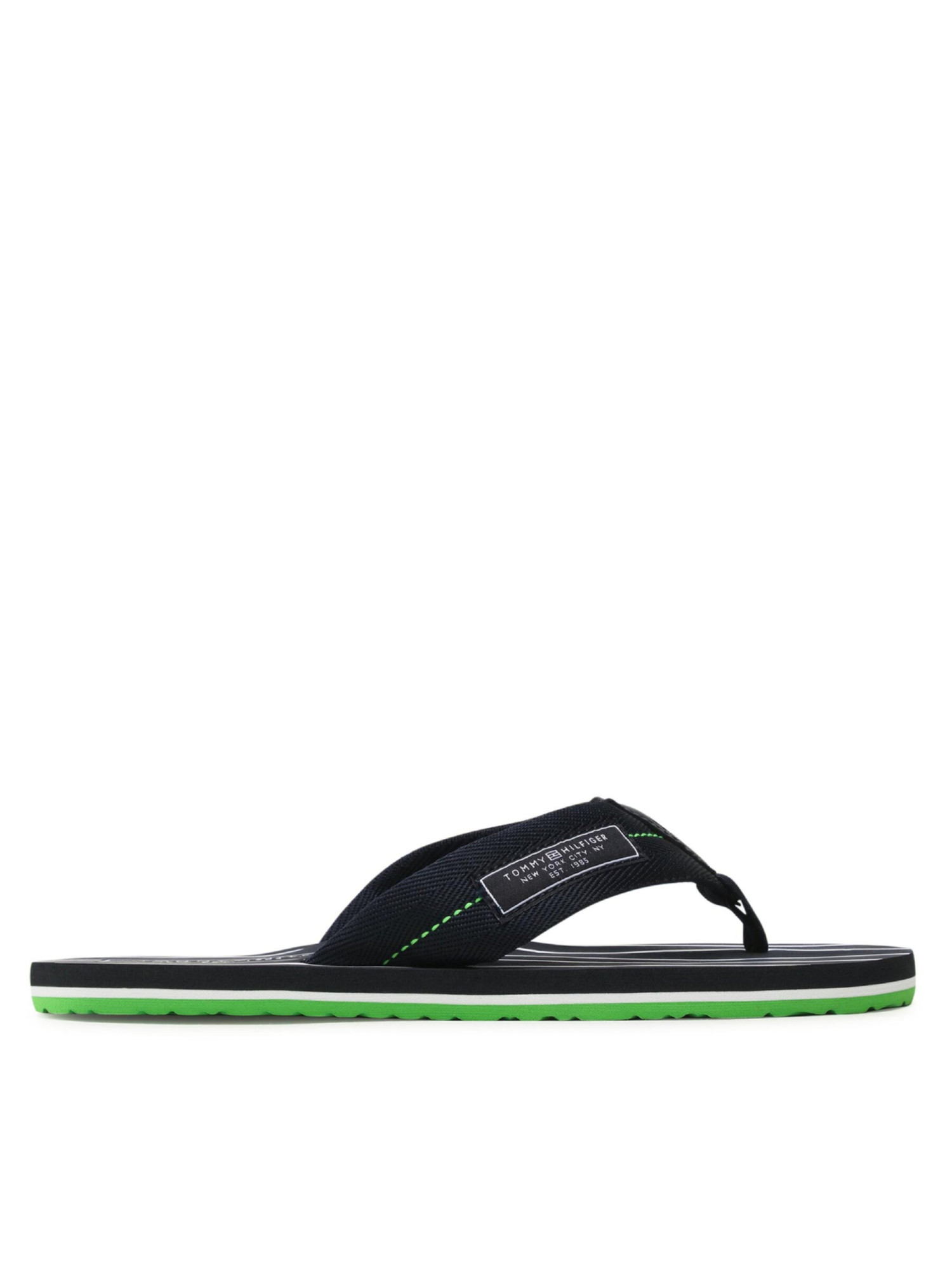 detail Tommy Hilfiger pánske tmavomodré žabky