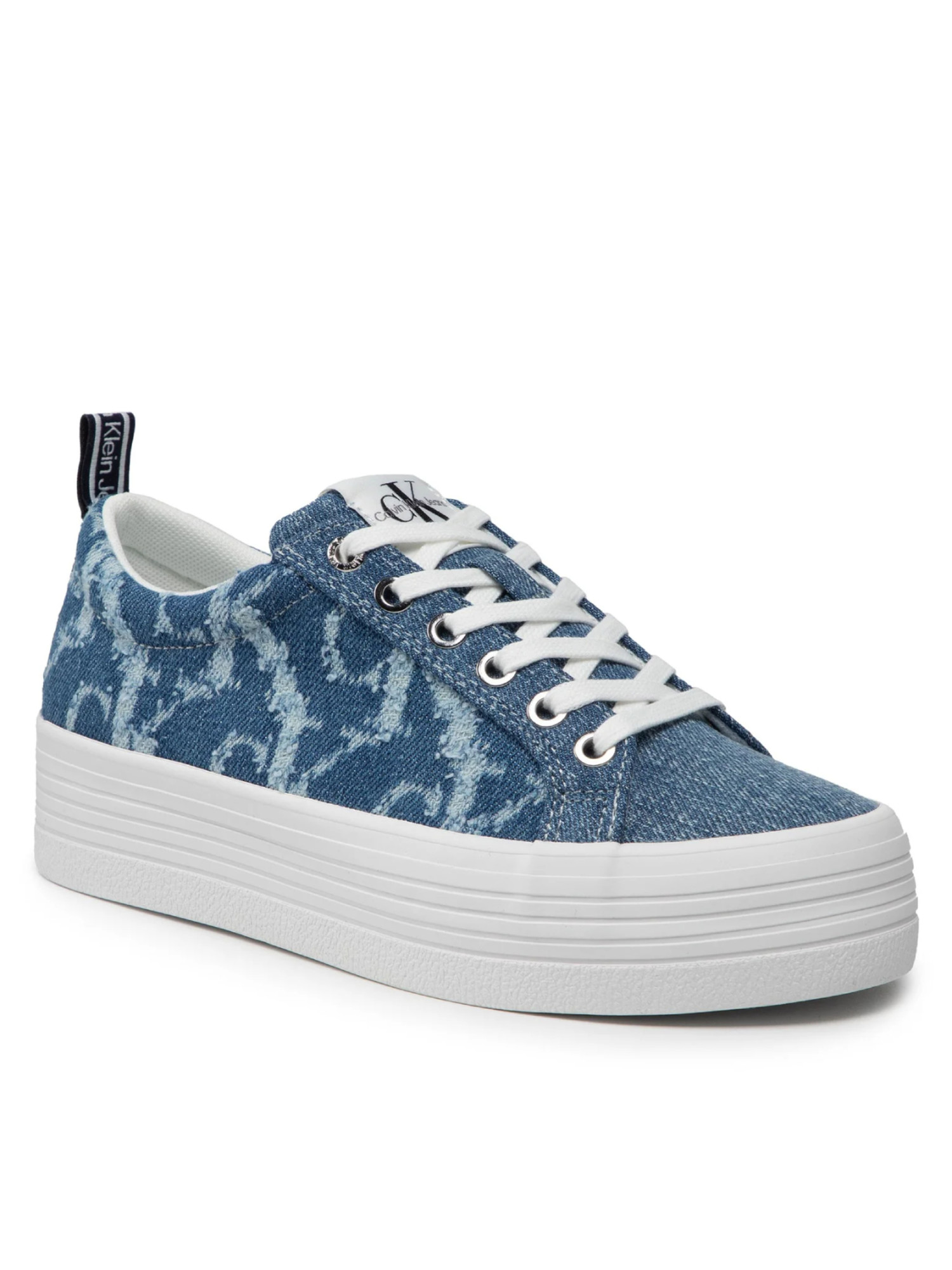 detail Calvin Klein dámske denimové tenisky