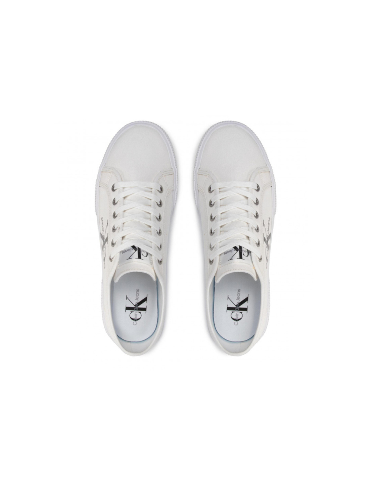 detail Calvin Klein pánske biele tenisky