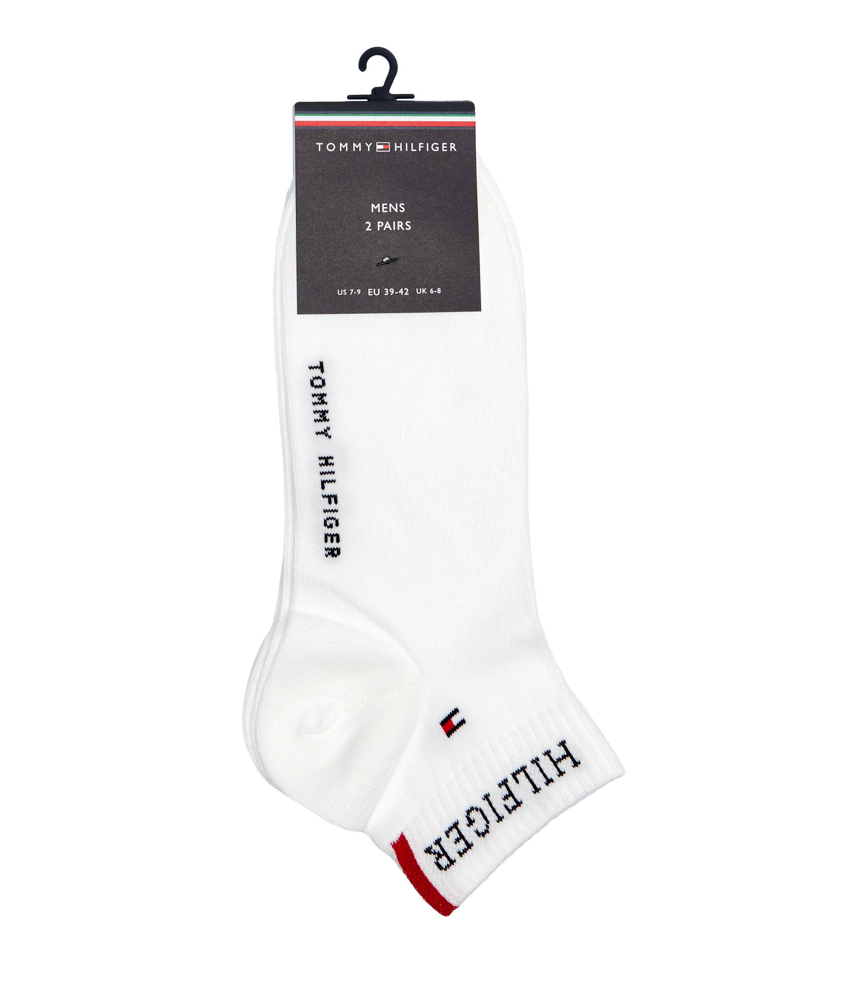 detail Tommy Hilfiger pánske biele ponožky 2 pack