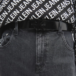 nahlad Calvin Klein dámsky lesklý čierny opasok