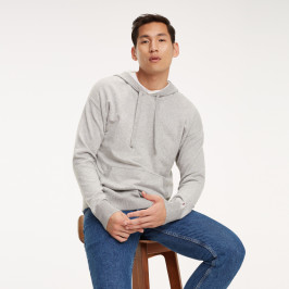 nahlad Tommy Hilfiger pánsky šedý sveter Hoody