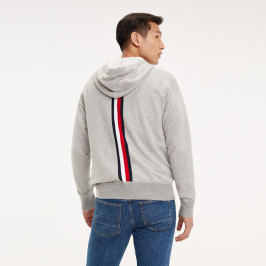 nahlad Tommy Hilfiger pánsky šedý sveter Hoody