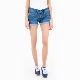 nahlad Pepe Jeans dámske modré džínsové šortky Siouxie