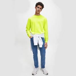 nahlad Calvin Klein pánska neónovo žltá mikina