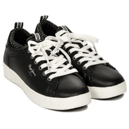 nahlad Pepe Jeans dámske čierne kožené tenisky Roxy