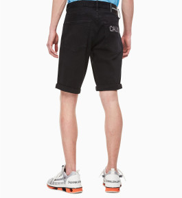 nahlad Calvin Klein pánske čierne džínsové šortky