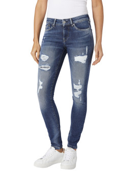 nahlad Pepe Jeans dámske modré džínsy Pixie