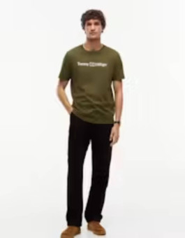nahlad Tommy Hilfiger pánske khaki tričko