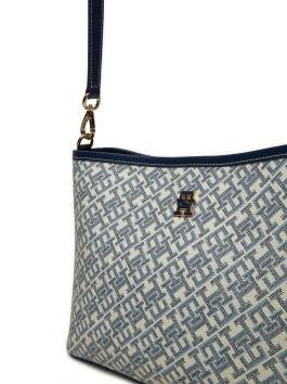 nahlad Tommy Hilfiger dámska modrá kabelka s rukoväťou