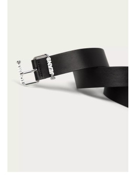 nahlad Tommy Jeans dámsky čierny kožený opasok