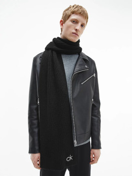 nahlad Calvin Klein pánska čierna šála