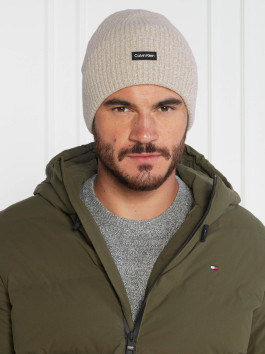 nahlad Calvin Klein pánská krémová čepice