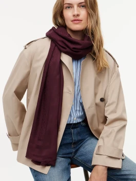 nahlad Tommy Hilfiger dámsky tmavo vínový šál