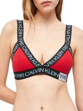 nahlad Calvin Klein dámska červená športová podprsenka