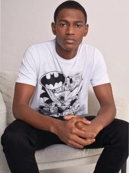nahlad Salsa pánske biele tričko Batman