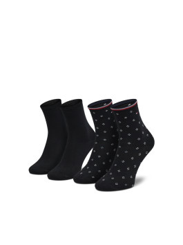 nahlad Tommy Hilfiger dámske čierne ponožky 2 pack