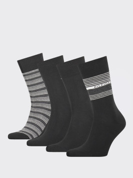 nahlad Tommy Hilfiger pánske modro červeno biele ponožky Box 4 pack