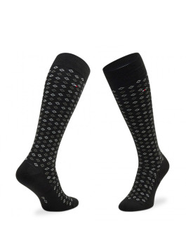 nahlad Tommy Hilfiger pánske čierno šedé ponožky 4 pack