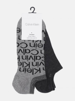 nahlad Calvin Klein pánske šedé ponožky 2 pack