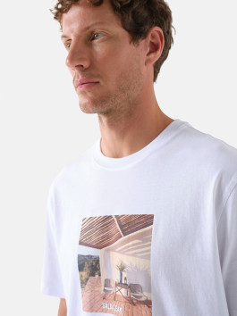 nahlad Pánske biele tričko Salsa jeans 