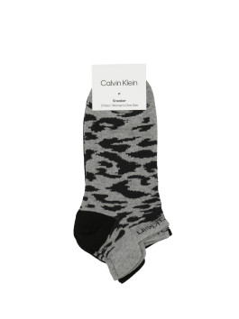 nahlad Calvin Klein dámske čierno šedé ponožky 2 pack