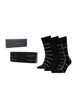 nahlad Tommy Hilfiger pánske čierne ponožky 3pack