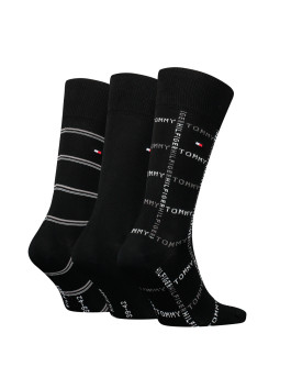 nahlad Tommy Hilfiger pánske čierne ponožky 3pack
