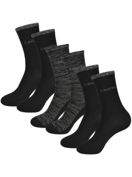 nahlad Calvin Klein dámske čierne ponožky 3 pack