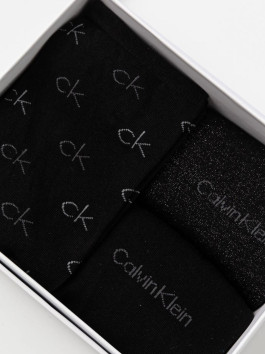 nahlad Calvin Klein dámske čierne ponožky 3 pack