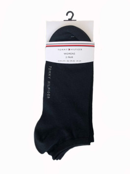 nahlad Tommy Hilfiger dámske čierne ponožky 2 pack
