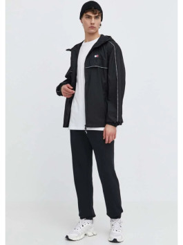 nahlad Tommy Jeans pánska čierna bunda