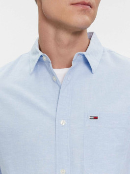 nahlad Tommy Jeans pánska modrá košeľa 