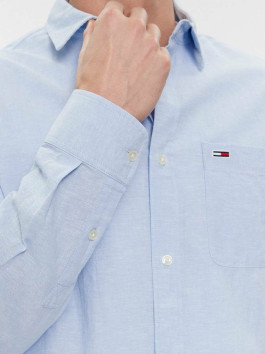 nahlad Tommy Jeans pánska modrá košeľa 