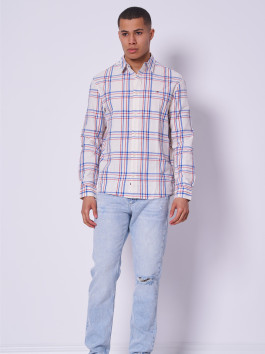 nahlad Tommy Jeans pánska biela košeľa Poplin