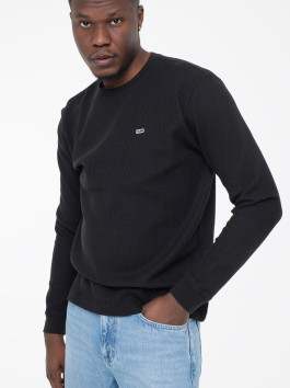 nahlad Tommy Jeans pánske čierne tričko 