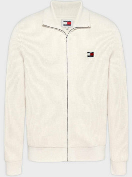 nahlad Tommy Jeans pánsky krémový sveter