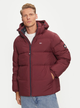 nahlad Tommy Jeans pánska vínová bunda