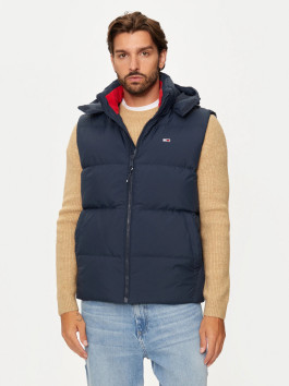 nahlad Tommy Jeans pánska tmavo modrá vesta