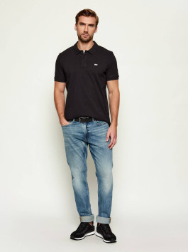 nahlad Tommy Jeans pánske čierne polo tričko