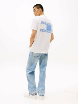 nahlad Tommy Jeans pánske biele tričko