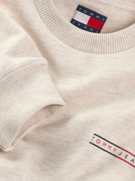 nahlad   Tommy Jeans pánska béžová mikina