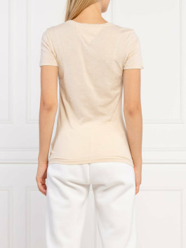 nahlad Tommy Jeans dámske béžové tričko