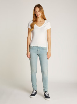nahlad Tommy Jeans dámske biele a čierne tričko 2 pack