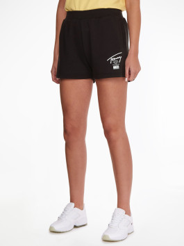 nahlad Tommy Jeans dámske čierne šortky MODERN SIGNATURE