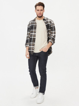 nahlad Tommy Jeans pánske krémové tričko